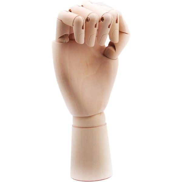 10 tommer menneskelig højre hånd model trætegning mannequin - højre ha