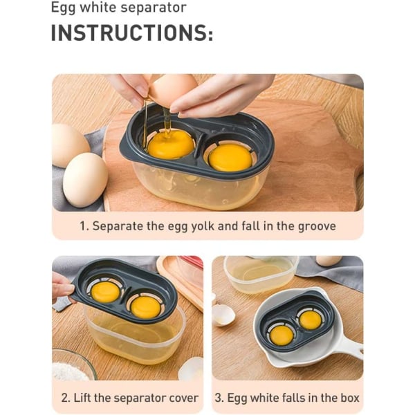Eggeplomme Separator Kjøkken Gadget Egg White Separator Yolk Filte