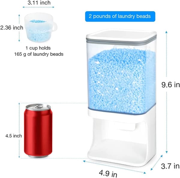 Doftförstärkande pärldispenser, tvättmedelsdispenser, vägg