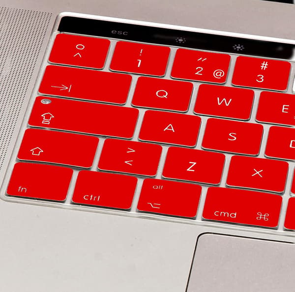 Punainen - MyGadget näppäimistönsuojus Apple MacBook Pro 13\" ja 1