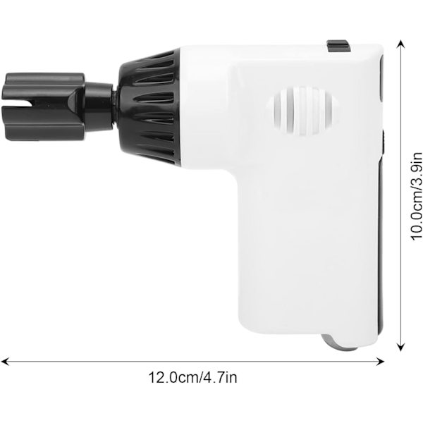 (Valkoinen) 1 kpl langaton sähkökitara viritin universaali soitinviritin kitaran pora sisäänrakennetulla 800mAh ladattavalla akulla USB-kaapelilla
