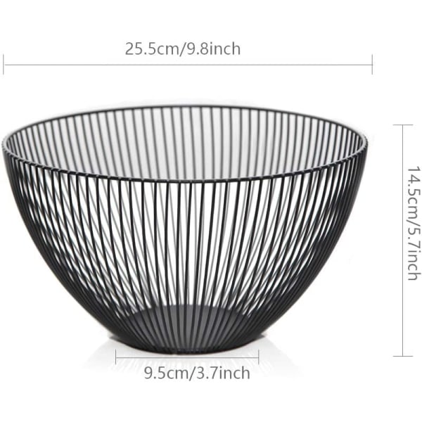 Sort Frugtkurv Sort 25x14cm Frugtkurv Sort Frugtkurv