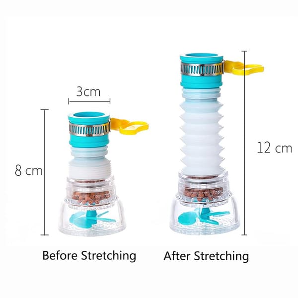 Mini kran vannfilter, 6 stykker kjøkkenkran vannfilter,