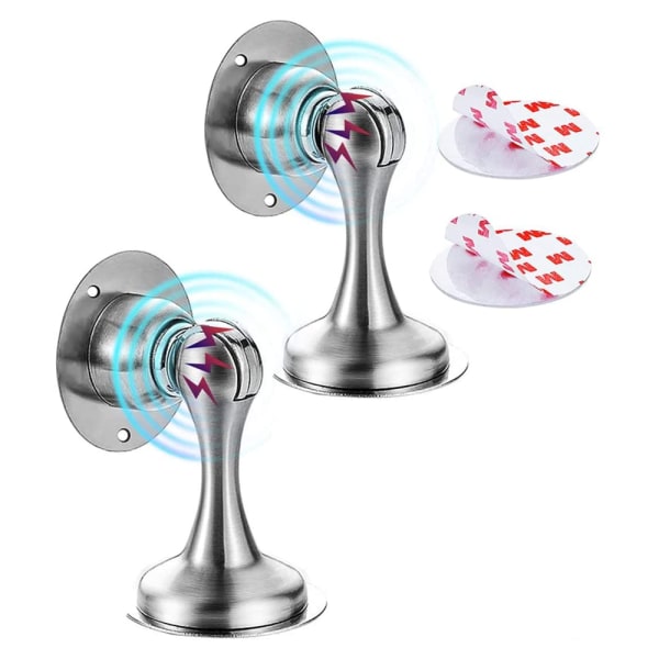 Magneettinen ovenpysäytin Ovenpysäytin Magneettinen ovenpysäytin Ruostumaton teräs Magneettinen raskaan ovenpysäytin Magneettinen ovenpysäytin Liima-ulko-ovenpysäytin Seinään kiinnitettävä ovenpidike lattialle（2 kpl）