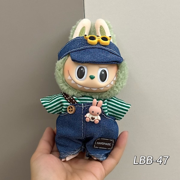 Labubu Klädset Docktillbehör för 15/17cm Labubu V2 V1(LBB-47) (LBB-47)