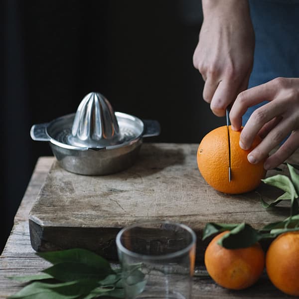 Sitronspresser, manuell sitruspresser, rustfritt stål juicer, Re