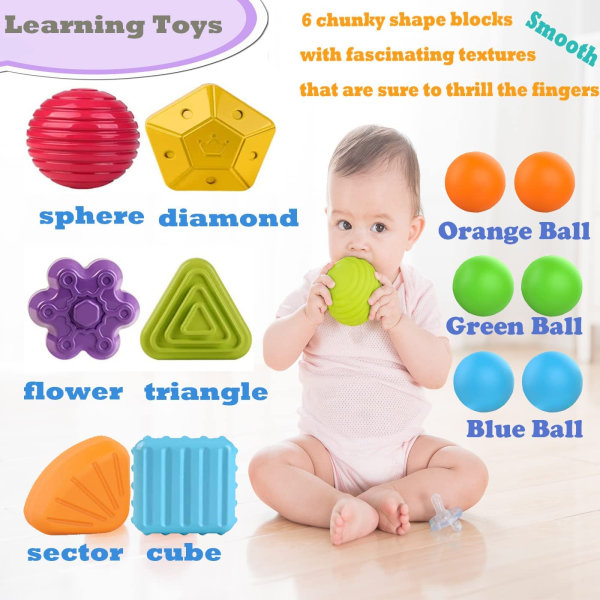 Babyleker 6-12-18 måneder, Montessori-leker 1 år gamle, diverse 3270 |  Fyndiq