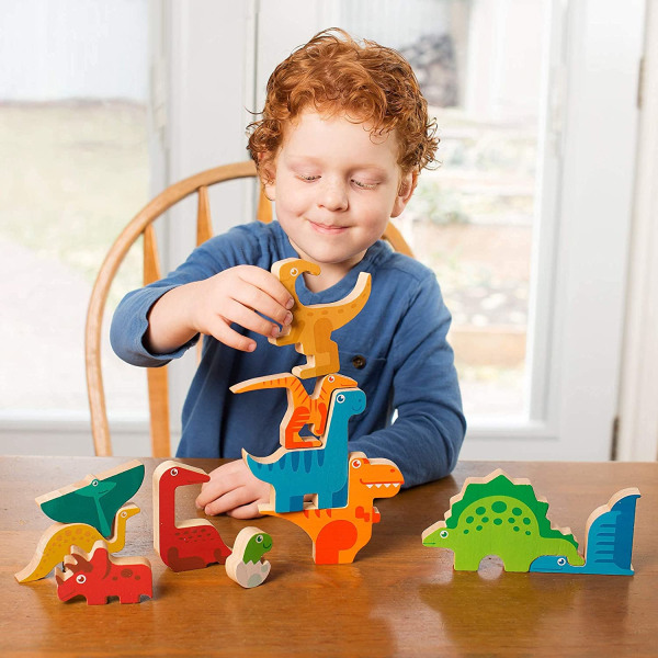 Dinosaurpuslespil til børn og børn over 3 år 3D wo