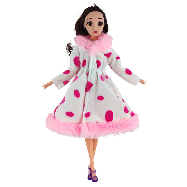 8 stk 30cm dukkeklær Barbie vintergenser dukke kl