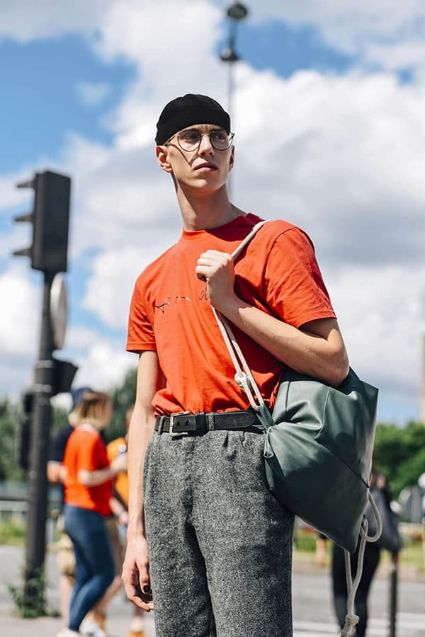 Hattar  Arbetare Sailor Cap Brimless Cap Rullad Manschett Retro Mode B