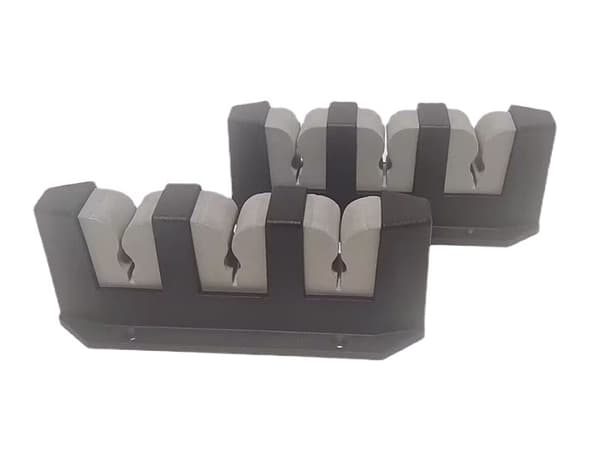 3-stang oppbevaringsholder, 2 stk svart, ABS-plast