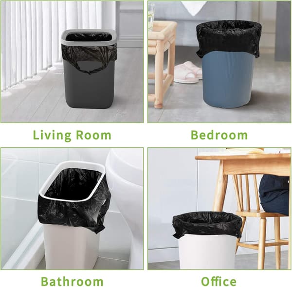 5 ruller 100 stk. (sort, 45*50CM)  [Ekstra tyk][Lækagesikker] R
