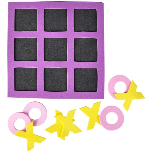 Tic Tac Toe (Mini Tic Tac Toe Foam brettspill for barn, fødselsdato