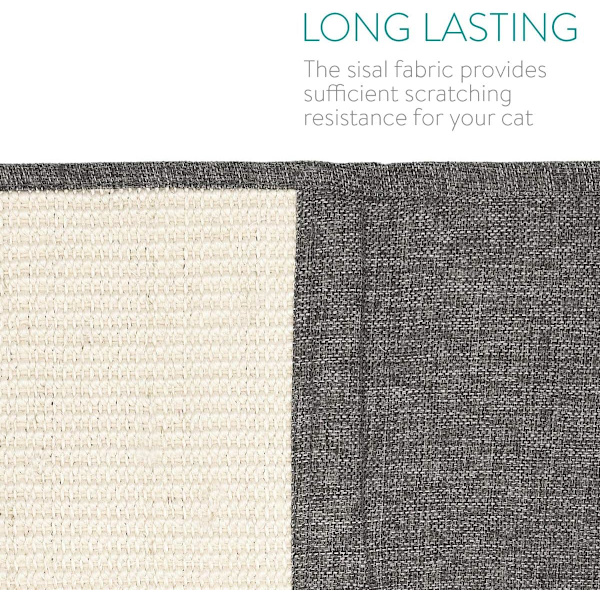 Kattklösmatta - 50 x 60 cm Vänstersidesskydd soffa möbler golv - sisal och linnematta lämplig för kattunge hund