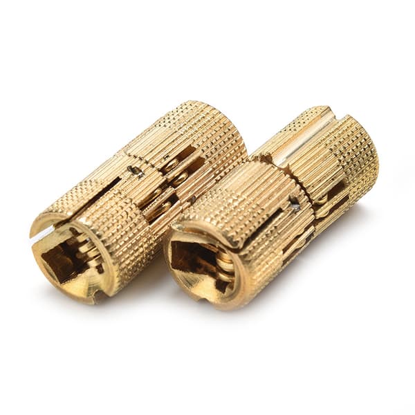 4-pack 12MM dolda möbelgångjärn i mässing, ba