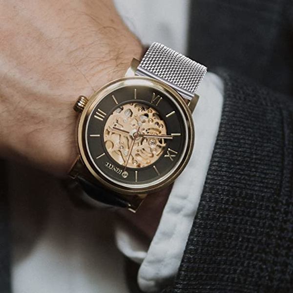 2* Watch-stropper, Hurtigutløsende Watch Strap Justerbar Rustfritt Stål S