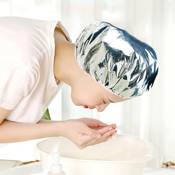 4 stk. oppvarmede hetter, aluminiumhårpleie oppvarmede hetter, naturlig Hai