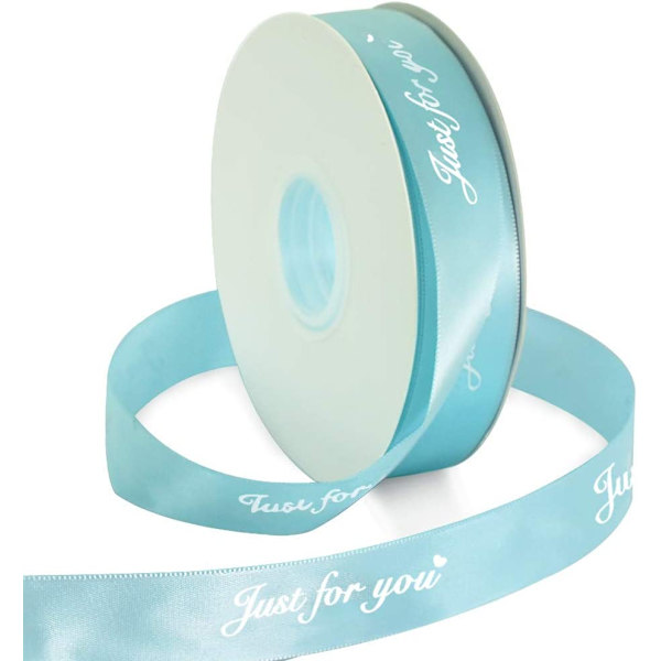 Satinbandrulle med tryck 'Just for You' - För bröllop, årsdag