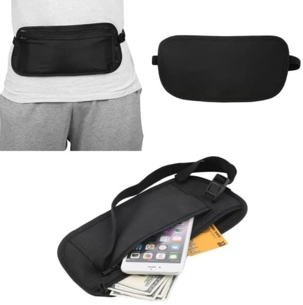 1 stk. Fanny Pack/Mavepose til Penge/Pas/Værdigenstande
