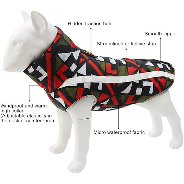 Reflekterende vintervest til hund - Tøj til små, mellemstore og store hunde