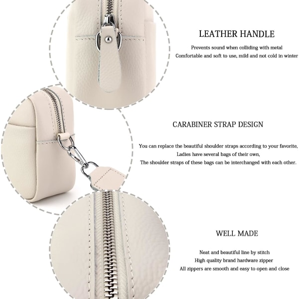 Handväska Dam axelremmar Liten Crossbody Väska Dam Äkta