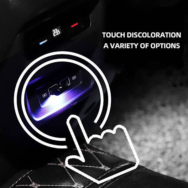 1 stk. Mini LED USB Bil Indvendig Lys Neon Atmosfære Ambient Lam
