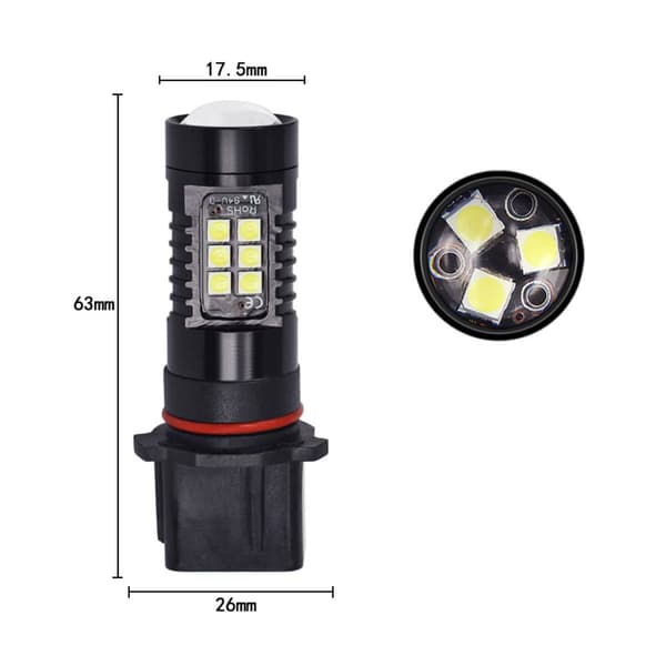 DRL 2 st Daytime Running Lights för Sko/Da Yeti Pre-Lci 2010