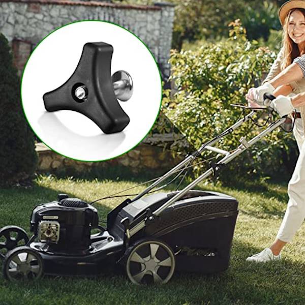 2PCS universal plast gräsklippare vingmuttrar och triangulär gräsmatta