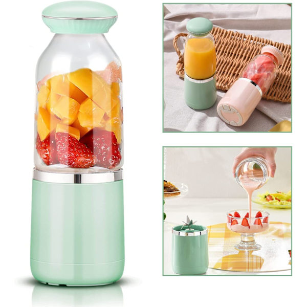 Bærbar fruktblender, Mini USB-blender for smoothie, milkshake