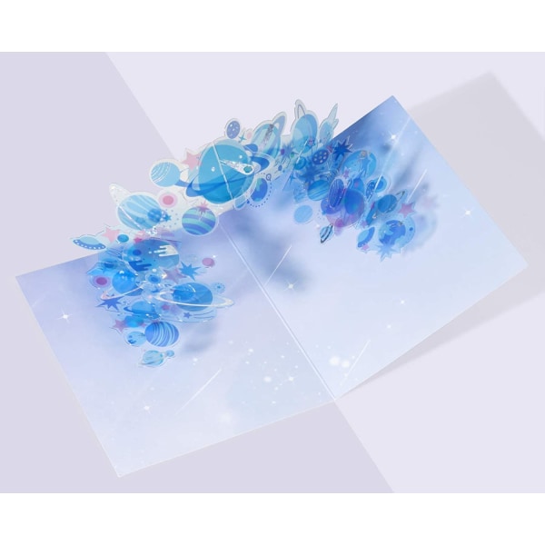 3D-syntymäpäiväkortti, valmistujaiskortti, muistokortti, Happy Pla