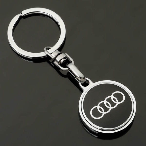 Tre stykker emalje Volkswagen Audi Benz bil metal logo nøglering