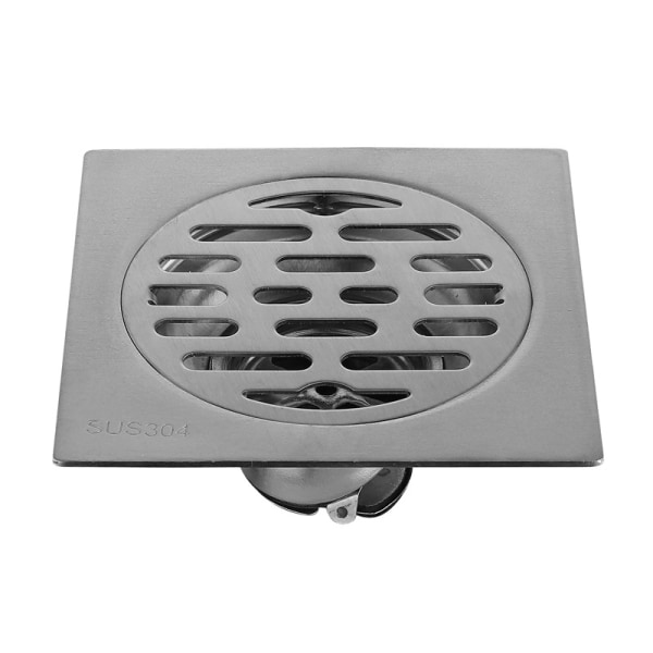 Floor Drain Stainless Steel Odor Proof Square Bathroom Waste Gat