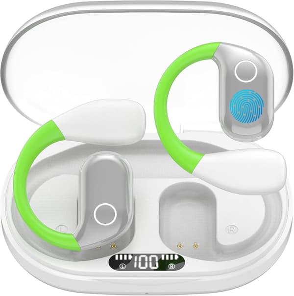 OWS M82 åpen ørepropp trådløst headset bluetooth 5.3 white