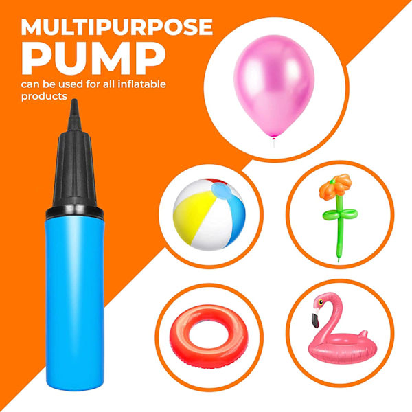 5-pack manuell ballongpump - bärbar manuell ballongpump,