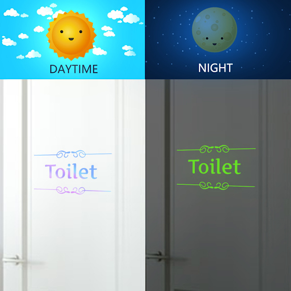 Glow in the dark väggstickers. Dekorativ vinyl keps eller. Djurstickers. Fosforescerande blad