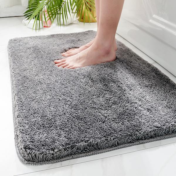 Lava Grå Bademåtte - 40x60cm - til at skabe et Bademåtte Sæt - Non-sl