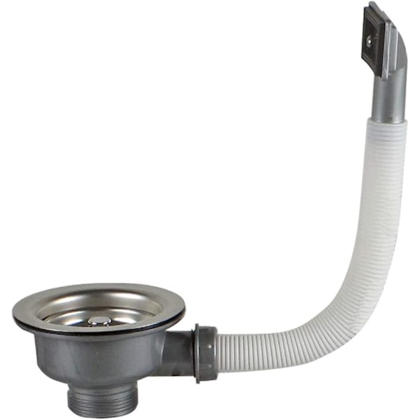 Køkkenvask 114mm 1½\" Drypbakke Si og Rectángulo Overf