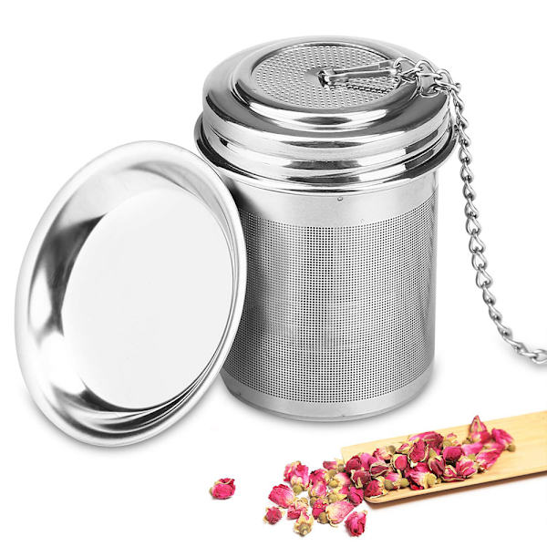 2 Pak Te-Infuser, Te-Sigte med Ekstra Fint Masket, 18/8 Rustfrit Stål