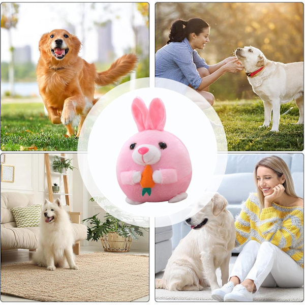 Dynamisk interaktiv uttråkad hund leksak kanin tecknad tvättbar plysch gör
