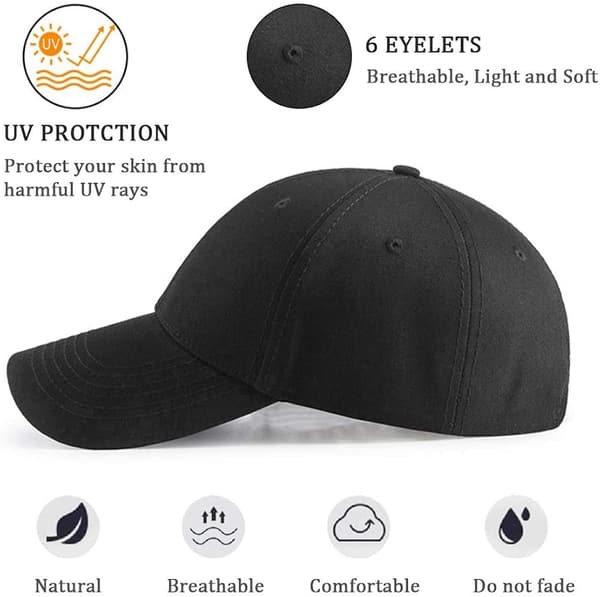 Justerbar Baseball Cap Golf Hat Motorcykel Trucker Cap Strapbac