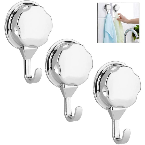 3 Pieces Kitchen Suction Cup Hook, Suction Cup Hook Wall Hook, S