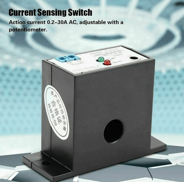 Justerbar Strømsensor Switch, Normalt Åben Strømsensor Switch 0,2-30A SZC23 NO AL CH