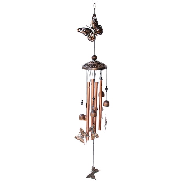 Butterfly Wind Chime - Hult aluminiumsrør - Wind Chime (krok N