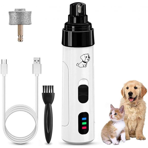 1 kpl sähkökäyttöiset koiran kynsileikkurit Lemmikkien tassun hoitotyökalulla, jossa on vaihto
