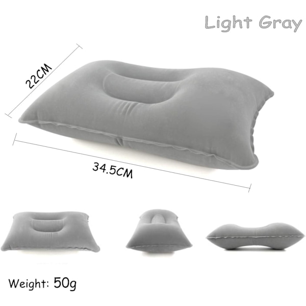 Pillow Soft Marine Cushion til Camping Rejse Rejsepude Oppustelig