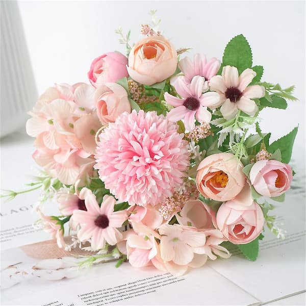 Vakre kunstige silkeblomster Bryllup Valentinsdag Bo