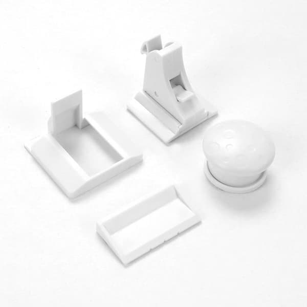 Magnetiska barnsäkerhetsskåpslås [4 lås 1 nyckel] Barn och Bab