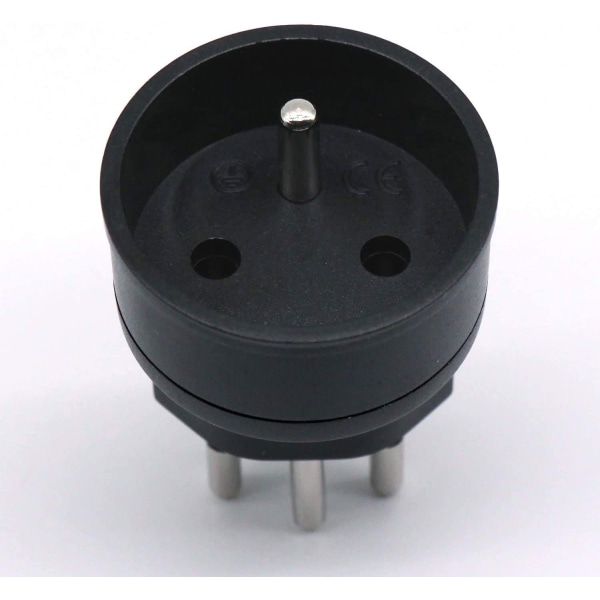 EU till Schweiz / Liechtenstein 2-stiftsadapter DE/FR/IT/ES 3 Pi