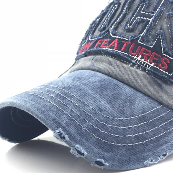 ROCK Broderad basebollkeps Bomullsanka keps Utomhus solhatt