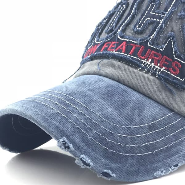 ROCK Brodert baseballcaps Bomull andecaps Utendørs solhatt